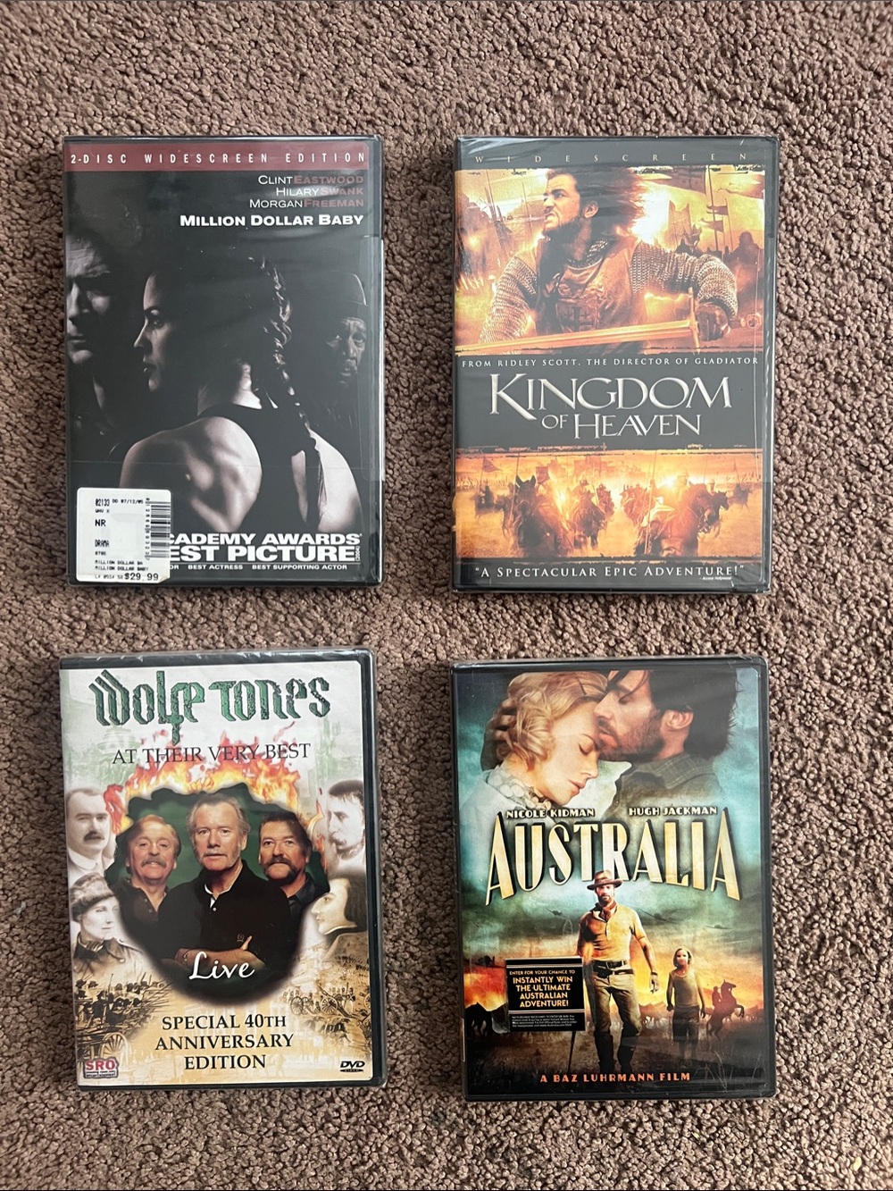 4 collectibles DVD’s